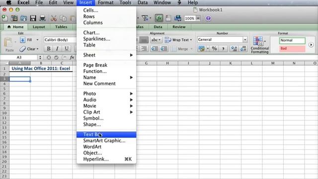 Create WordArt in Excel for Mac Office 2011 смотреть онлайн