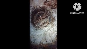 Советская сковорода дюраль-алюминий, очередная прокалка с солью, после хорошей жарке на ней!