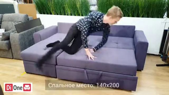 Удобный угловой диван Лерон. Взаимозаменяемый угол, механизм дельфин, пружинная змейка. смотреть онлайн