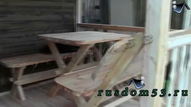 Баня из бруса 6 на 6 с террасой смотреть онлайн