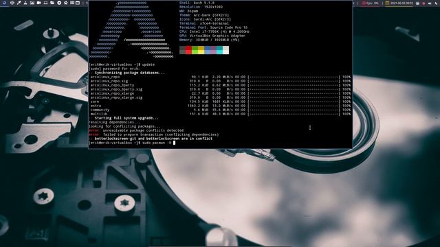 ArcoLinux : 2025 betterlockscreen-git and betterlockscreen are in conflict - fix смотреть онлайн