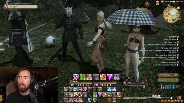 Asmongold's chat heard that he took a screenshot in Final Fantasy 14 смотреть онлайн