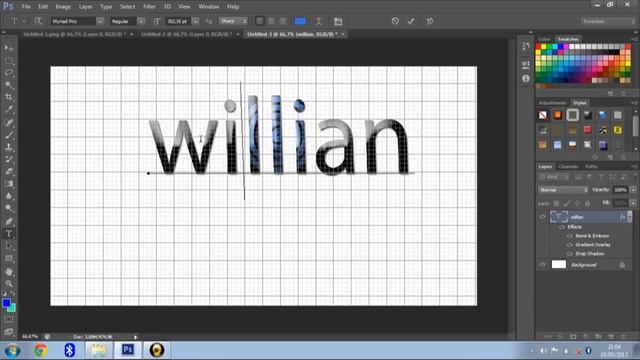 como escrever no photoshop cs6 смотреть онлайн