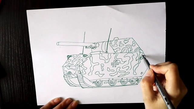 Как нарисовать танк Mause смотреть онлайн