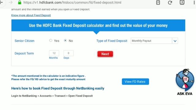 HDFC Bank Fixed Deposit Interest Monthly Payment Of Rs.1 Lakh FD | HDFC Bank FD interest Rates смотреть онлайн