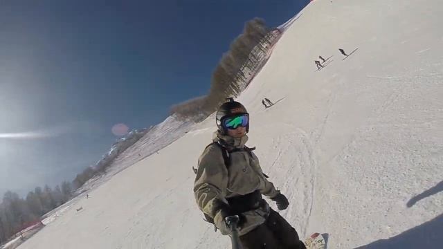 Gopro Snowboarding Роза хутор 03.2015 Part 1