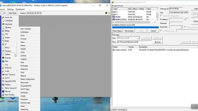 Upgrade RouterOS 6.48 on Mikrotik RB951Ui-2HnD смотреть онлайн