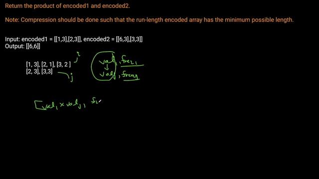 PRODUCT OF TWO RUN-LENGTH ENCODED ARRAYS | PYTHON | LEETCODE # 1868 смотреть онлайн
