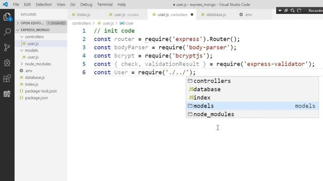 ExpressJS Mongoose MongoDB Tutorial - 12 - Create User Controller - Hindi смотреть онлайн
