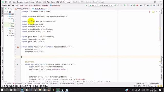 Android DatePicker Dialog Tutorial With Edit Text For Beginners | How To Create DatePicker Dialog смотреть онлайн