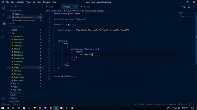 16. List Rendering and Key || React JS || Bangla Tutorial смотреть онлайн