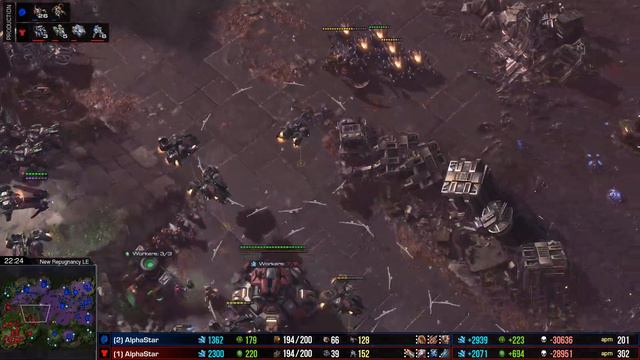 AlphaStar vs AlphaStar - GREATEST LATE GAME EVER! смотреть онлайн