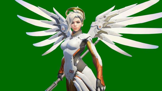Overwatch Mercy Green screen смотреть онлайн