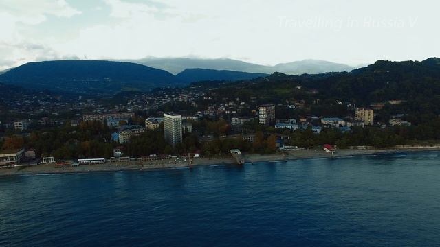 Воздушный обзор санатория МВО. Сухуми, Абхазия смотреть онлайн
