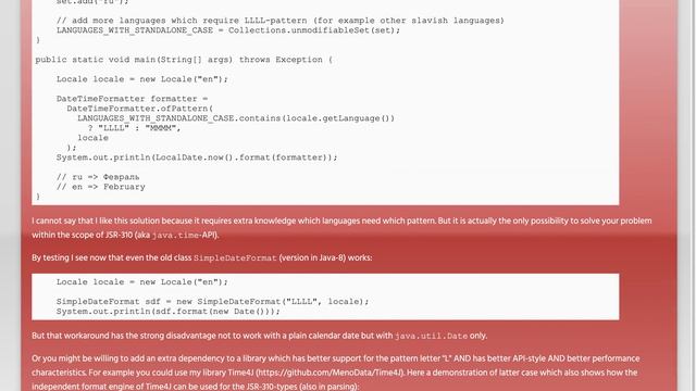 DateTimeFormatter not work with LLLL pattern in en locale смотреть онлайн
