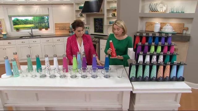 S'ip by S'well Set of 2 15oz Stainless Steel Water Bottles on QVC смотреть онлайн