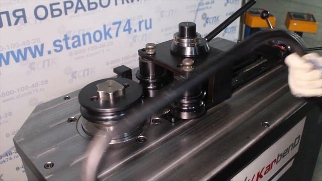 Гибка труб на станке Karbend BB76 (бездорновой трубогиб) смотреть онлайн