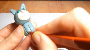 Как слепить из пластилина Кошку с котенком?\Видео лепка/лепим котиков