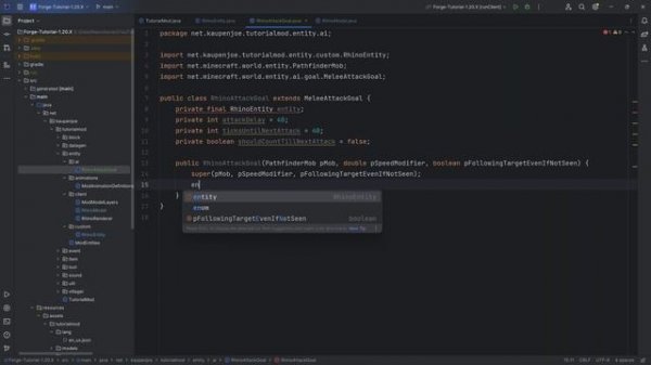 Forge Modding Tutorial - Minecraft 1.20.1: Attack Animations for Entities | #29