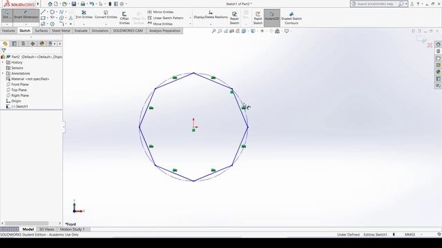 SOLID WORKS TUTORIAL - 03 - 2D Module Arc,Slot,Polygon,Ellipse,Spline,Fillet,Chamfer смотреть онлайн