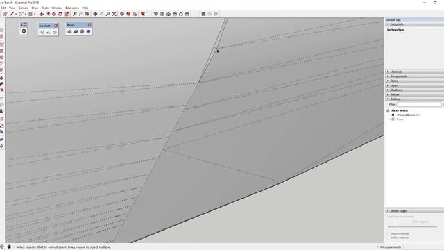 Modeling an Organic Bench with Slicer and Curviloft in SketchUp смотреть онлайн