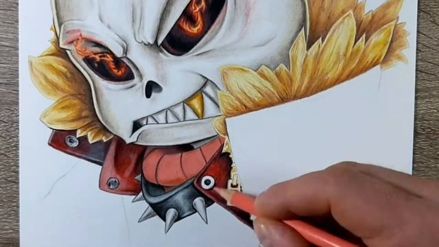 Underfell Fell Sans (Undertale AU). Speed Drawing / Рисую Фелл Санс Андерфелл. смотреть онлайн