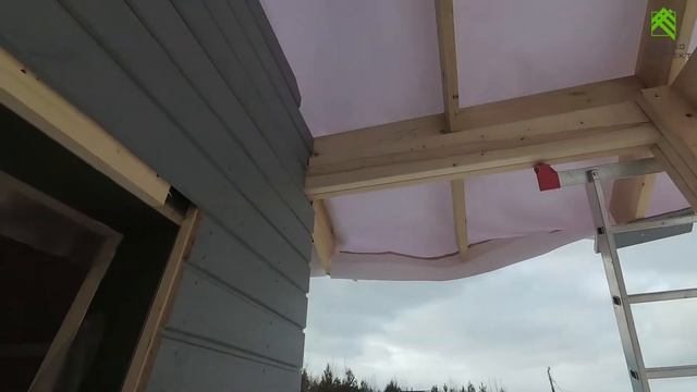 Каркасно щитовая баня за день #Shorts