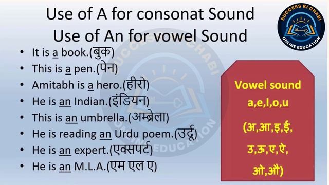 Articles (A, An, The) || Articles in English Grammar || DSSSB, CTET, SSC CGL || Success Ki Chabi смотреть онлайн