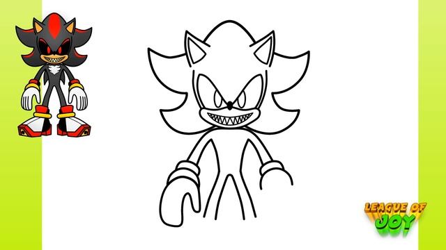 How to DRAW SHADOW.EXE step by step смотреть онлайн