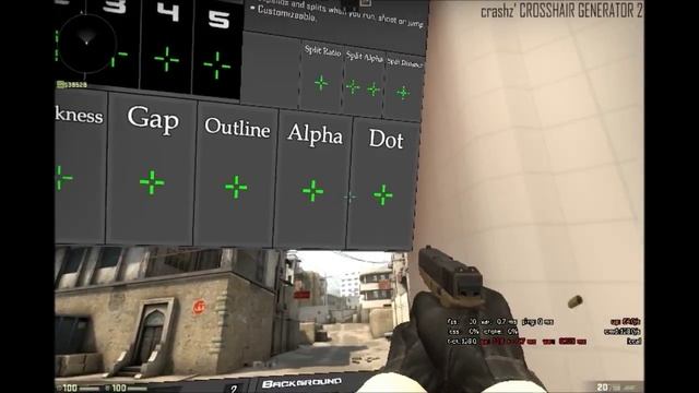 Настройка прицела под вас в CS:GO