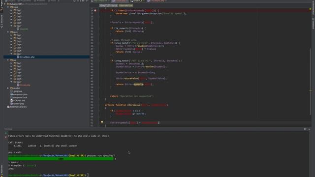 Advent of Code: Day 7 Puzzle 1 TDD with phpspec смотреть онлайн