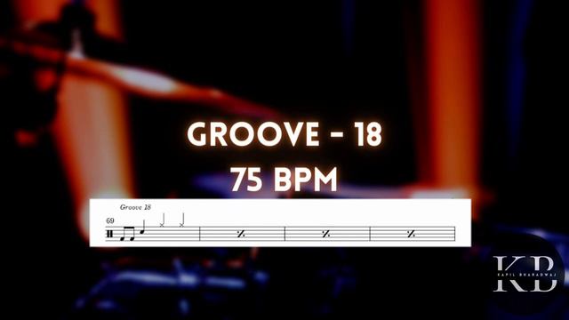 GROOVE 18 - 75 BPM - INITIAL GRADE DRUMS - PRACTICE WITH METRONOME AND DRUMS смотреть онлайн