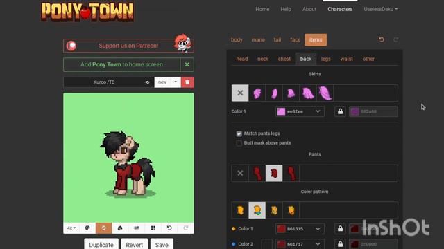 Making Kuroo in Pony Town | Making Anime Characters in PonyTown смотреть онлайн