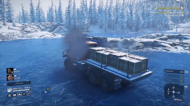 SnowRunner - Tayga 6436 Ice Slide Entering Pedro Bay, Alaska смотреть онлайн