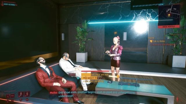Cyberpunk 2077 - Female Corpo V & Judy Alvarez romance (happy ending) смотреть онлайн