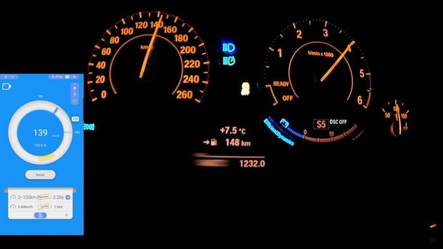 BMW F30 335d XDrive STAGE3 On Board Acceleration Dragy  1/4 Mile 11.0s