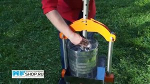 Домкратный гидравлический пресс для отжима сока "SOK" с кожухом