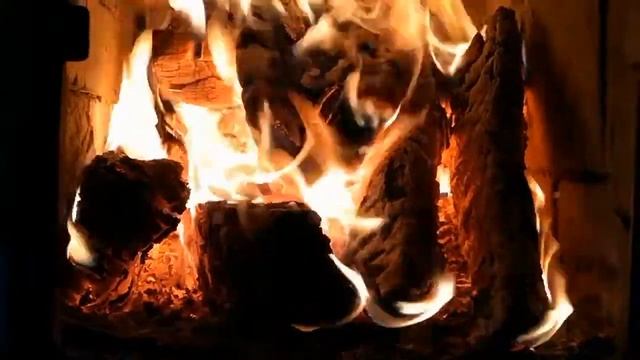 Огонь в печке смотреть онлайн