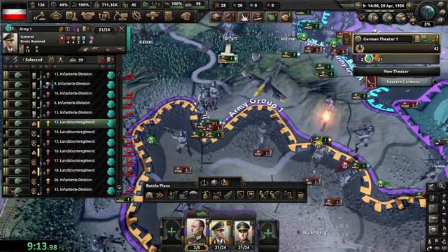 HOI4 Hitler Capitulation Speed Run (18m 23s 820ms) смотреть онлайн