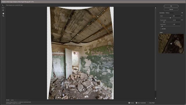 How to use the Adaptive Wide Angle Filter in Photoshop to correct extreme distortion смотреть онлайн
