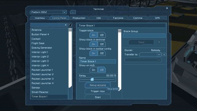 Space Engineers – Timer Block Tutorial: Beginner