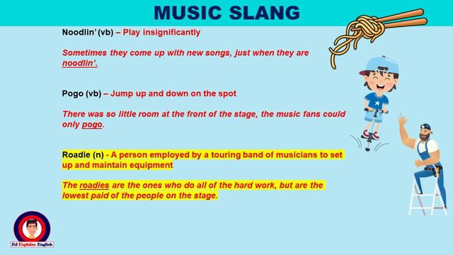Slang English - Understanding Music Slang - 24 Examples - Authentic British Voice – IELTS ESL FCE смотреть онлайн