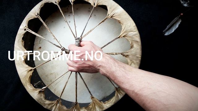 Nordic Reindeer medicine drum: 40 cm bright tuning (hard beater) смотреть онлайн