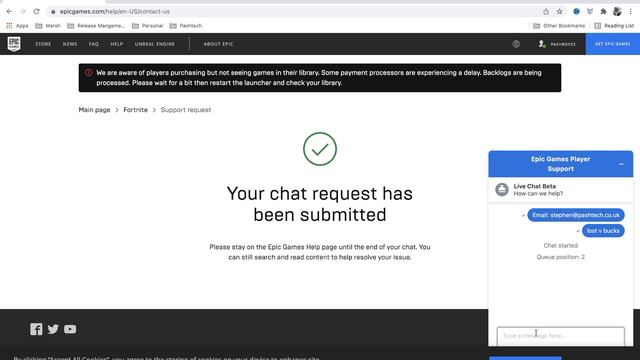 How To Contact Epic Games [ Fortnite ] Live Chat / Email смотреть онлайн