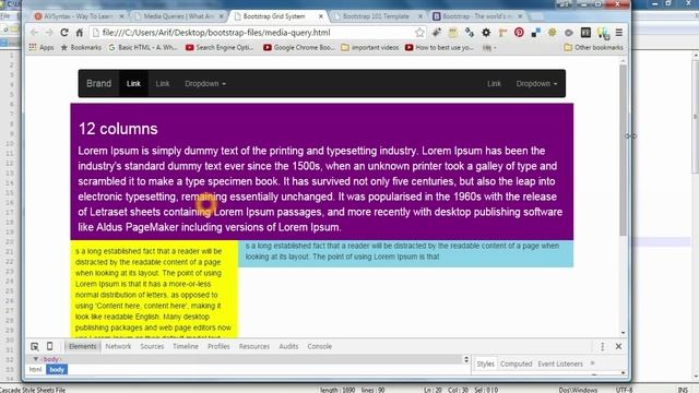 Learn Bootstrap in Hindi-17 Bootstrap Media Queries - III смотреть онлайн