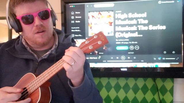 How To Play I Think I Kinda, You Know Ukulele // High School Musical // easy ukulele tutorial смотреть онлайн