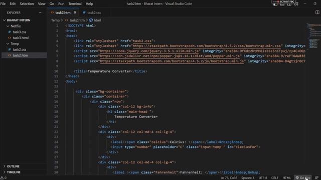 Temperature converter code using Html,Css,JavaScript смотреть онлайн