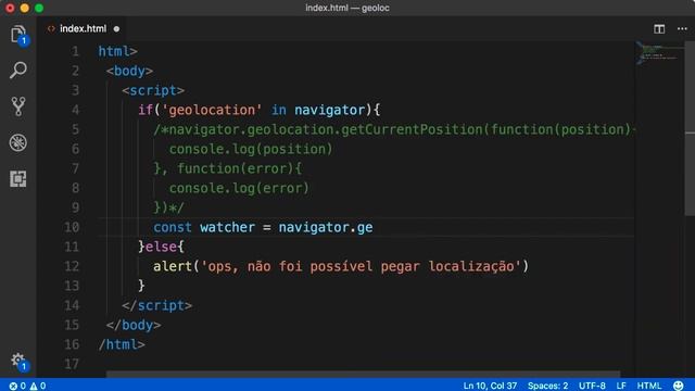 Navigator Geolocation API - Sabendo a Localização do Usuário смотреть онлайн
