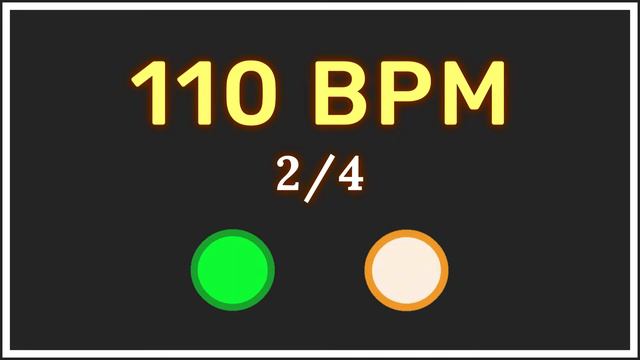 110 BPM 2/4 - Metrónomo con acento ⏳✔️ смотреть онлайн