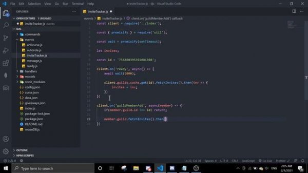 #32 Invite Tracker System | discord.js TUTORIALS